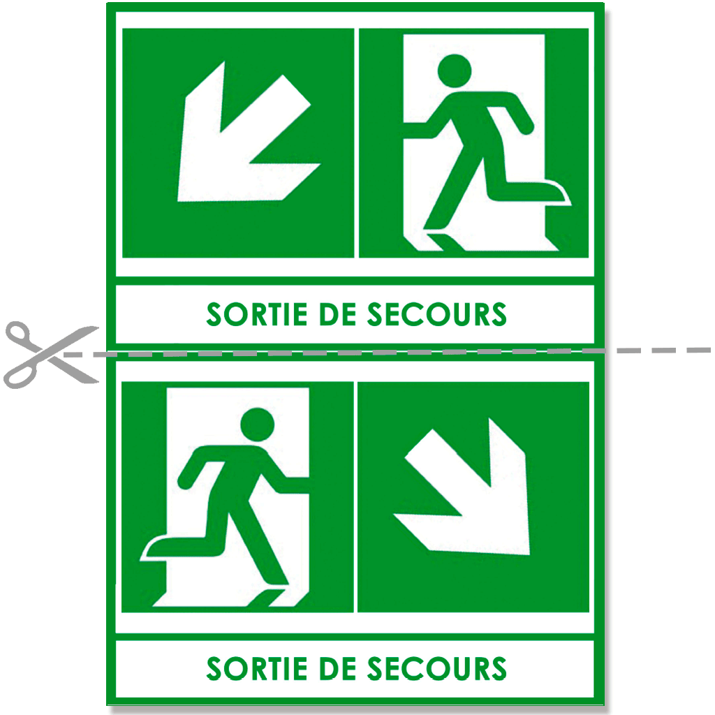 Sortie De Secours Affiches Signal Tiques