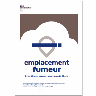 Affiche Emplacement Fumeur