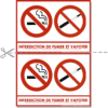 Affiche d'interdiction de fumer et vapoter gratuite à imprimer