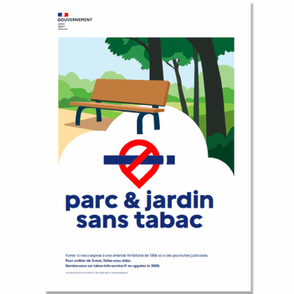 Affiche Parc et Jardin Sans Tabac