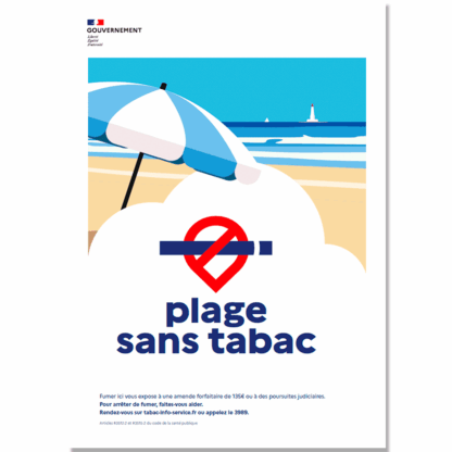 Affiche Plage Sans Tabac